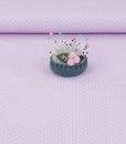 Spotty Cotton Poplin Fabric in Lilac