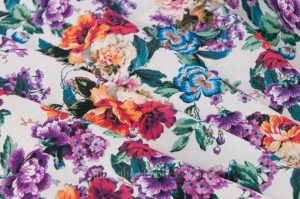 Floral fabrics are on trend this year