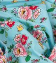 Ellis and Higgs Floral Penny Rose Fabrics