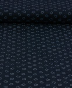 Pand B Textiles Bear Essentials Black Fabric